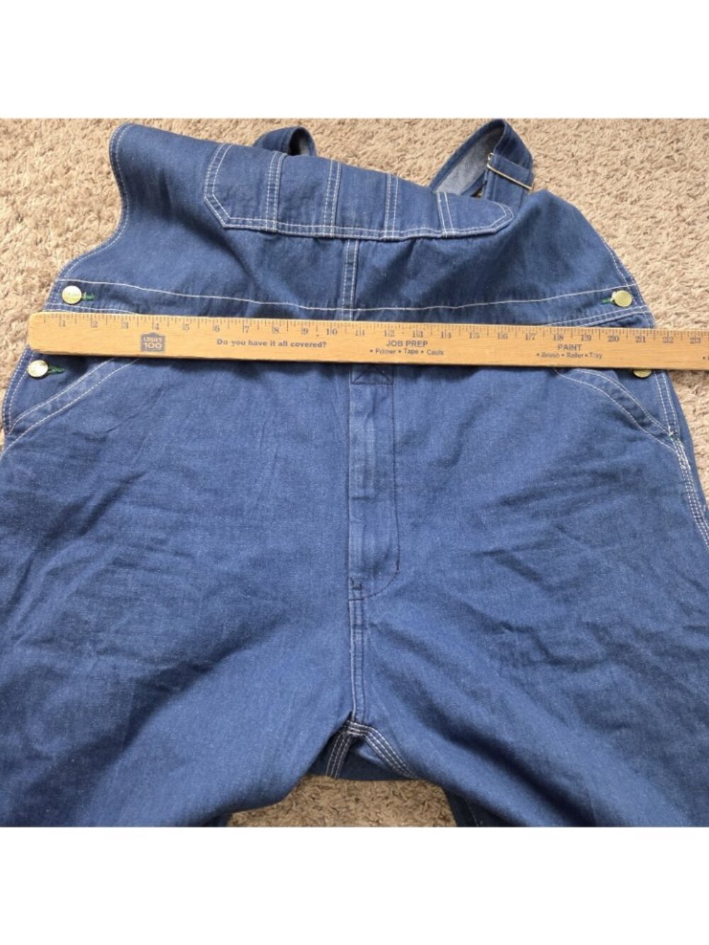 Liberty Overalls Men 40x30 Measures 42x30 Carpenter Bibs Workwear Farm - Picture 4 of 7